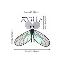 Fly Wings and Antennae Headband Lightweight Wings and Eye Mask for Adults