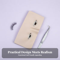 Reusable Lash Training Model with Liftable Eyelids Lightweight & Portable 3-Layer Lash Training Head Easy to Clean for Beauty School