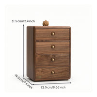 Jewelry Organizer with Drawers Wooden Jewelry Cabinet Compact for Dressing Table