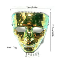 Disco Ball Mask Reflective Party Accessory Halloween