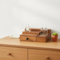 Perfume Organizer Box Retro Design Cologne Organizer Shelf Multilayer