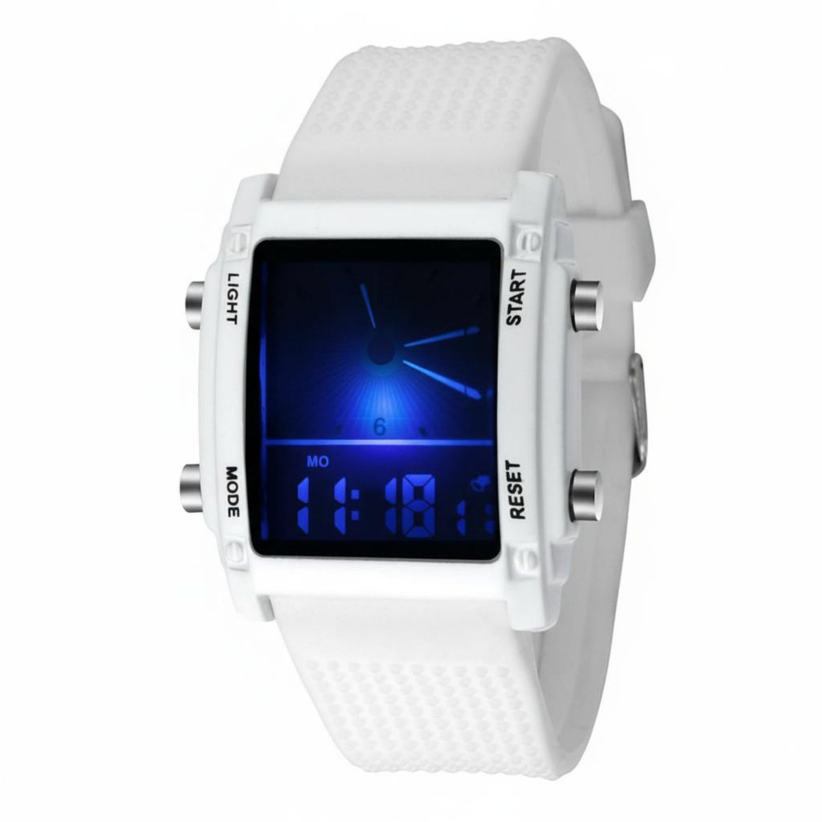 Double Display Watch Fashionable Design Double Display Wristwatch Analog Digital Watch Multi-Function Perfect Gift for Teens