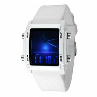 Double Display Watch Fashionable Design Double Display Wristwatch Analog Digital Watch Multi-Function Perfect Gift for Teens