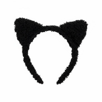 Cute Cat Ear Headband, Soft Plush, Women, Non Slip, Face Washing