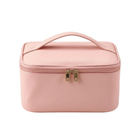 Makeup Bag with Brush Slots Multifunctional Cosmetic Case with Handle Versatile