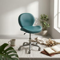 Upholstered Swivel Chair Cushioned Swivel Desk Chair Modern Seating