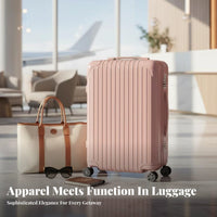 Hardside Luggage Combination Lock Suitcase Organized Interior for Women