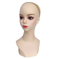 Mannequin Head with Shoulders Smooth for Hair Stylists