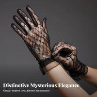 Feline Auditory Organ Lace Covering Headband Alluring Design Lace Feline
