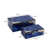 2 Pieces Jewelry Box with Hinged Lid Soft Display Case Long-Lasting for Vanity