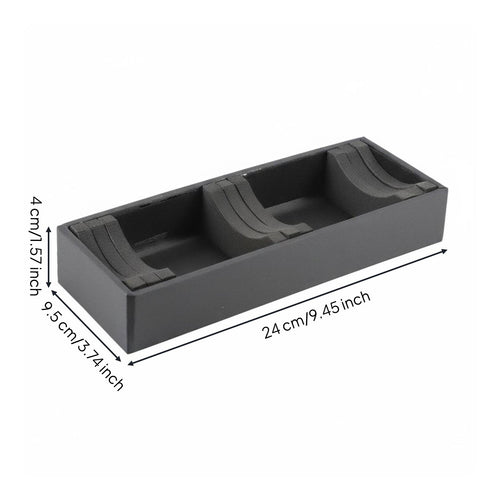 Portable Jade Bracelet Storage Tray Lightweight Slotted Bangle Display Tray Flexible Slots for Retail Stores, Trade Shows, Countertops