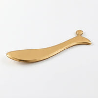 S-Shaped Massage Tool with Chart Metal Massager Polished for Travel