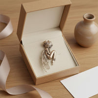 Silent Angel Jewelry Piece Unique Design Fashion Accessory Intricate Elaboration