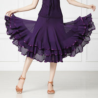 360 Degree Dance Skirt Elastic Waistband Dancewear for Performers