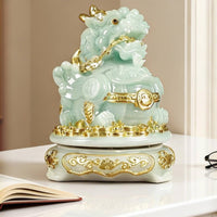 Auspicious Creature Statue Figurine Housewarming Gift Detailed Craftsmanship Feng Shui Wealth Ornament