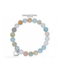 Crystal Bead Bracelet with Card Includes Meaningful Cards for Mother's Day, Aunt