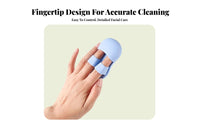 Gentle on Skin Silicone Face Brush Massaging Mini Nose Cleaning Brush Easy to Hold for Adults, Teenagers, Home Spa, Shower, Bathroom