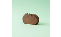 Cat Shaped Jewelry Box Portable Wooden Cat Trinket Box Closure Personal Organizer for Women, Girls, Travel