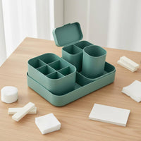 5 Pieces 5 Piece Nail Art Organizer Set Modular Design for Vanity