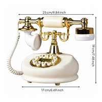 Jade-Tone Wireless Phone Decorative Piece Retro Tabletop Telephone