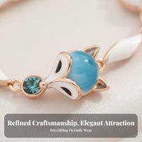 Silky Luster Stone Bracelet Colorful Charms Animal Enchantment Bracelet