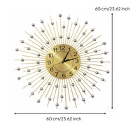 Glowing Burst Wall Sunburst Timepiece Modern Glowing Burst Sunburst Timepiece