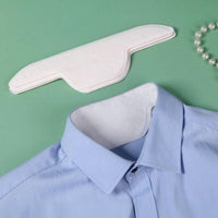 10 Pieces Single-Use Collar Pad Textile-Like-Like Beige Collar Liner Layered