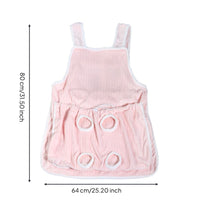 Cat Holding Apron Soft and Comfortable Pet Pouch Apron Adjustable Openings
