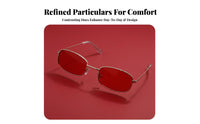 Trigeometric angular upswept Sunglasses Lightweight Frame stylish Accessory for Womale, male