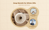 Winter Wool Gloves, Women, Touchscreen, Warm, Outdoor, Gift