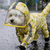 Full Body Dog Raincoat Waterproof Pet Apparel Lightweight for Outdoor Walking