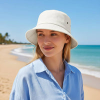 Cotton Sun Hat Retro Design Eyelet Sun Hat Protection for Women