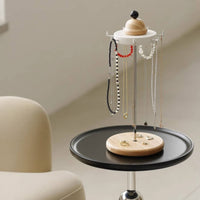 Necklace Holder with Hooks Compact Display Stand Space Saving for Dresser, Women