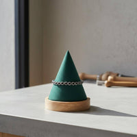 Wooden Cone Display Stand Compact Cone Bracelet Intended for Boutique