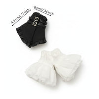 Translucent Black Strapless Doll Outfit Toy Clothing Ruffled