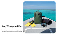 buoyants on Water Airtight buoyant Rucksack Large Capacity waterproof Daypack sturdyDuty Fishing Backpack for Kayakers, explorationrs, Diving, Kayaking, Boating, Camping