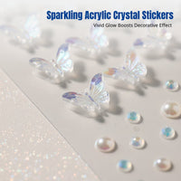 Acrylic Crystal Face Sticker, Disguise, Kids, DIY