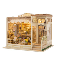 Miniature Jewelry Shop Detailed Miniature House with Light Decorative Toy for Desk