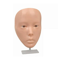 Silicone Makeup Practice Face Panel Reusable Beauty Tool Easy to Clean