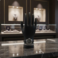 PVC Hand Model Sturdy Mannequin Hand Jewelry Display Holder Stand Support Lightweight for Men
