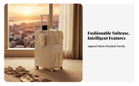 Rolling Suitcase Silent Wheels Trolley Case Sturdy for Weekend Getaway, Adults