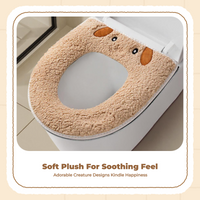 Plush Toilet Lid Cover, Thickened, Home, Random Color