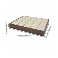 Jewelry Display Set Professional Presentation Earring Stand Clean Beige Design