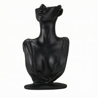 Half-Face Mannequin Bust Shoulder Drape Jewelry Bust Photography Prop