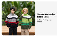 1/6 Doll Sweater Breathable Ribbed Miniature Clothes