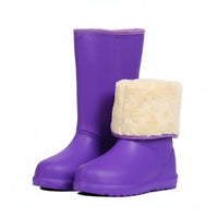 Waterproof Women's Rain Boots Comfortable Drawstring Winter Boots Easy On and Remove for Adults, Rainy Days, Commuting, Gardening