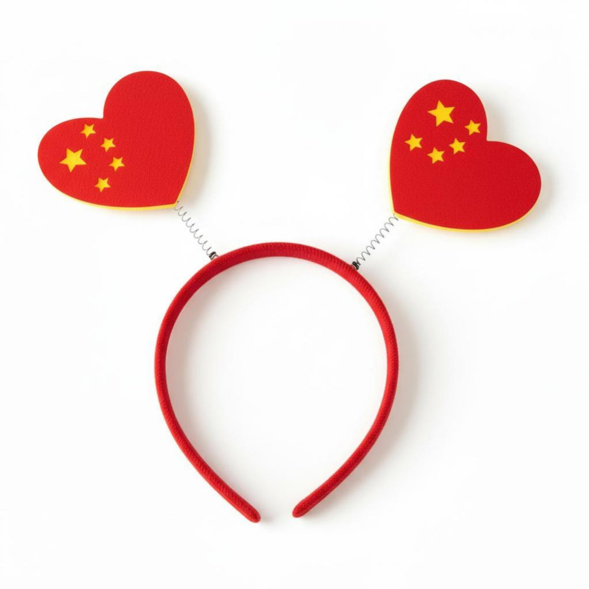 Patriotic Day Headband, Kids Red Flag, Star, Heart, Holiday Party Accessory