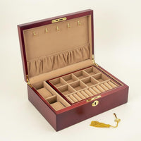 Wooden Jewelry Box Long-Lasting Jewelry Organizer Box Anti-Scratch