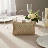 Rhinestone Evening Clutch Dazzling Rhinestone Clutch Hard Case for Formal Event