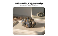 Ruffled Textile Grip Fastener Airy-Like Shape Floral Scrunchie Fastener Flower Hair Grip Elegant Design Large Floral Updo Holder